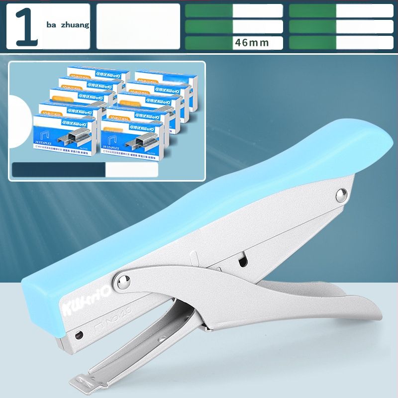 Tööjõudu säästev käeshoitav klammerdaja, multifunktsionaalne kommertsklammerdaja paksude raamatute jaoks, üliõpilasbüroo kasutamiseks, suur formaat, suur koduköitmine