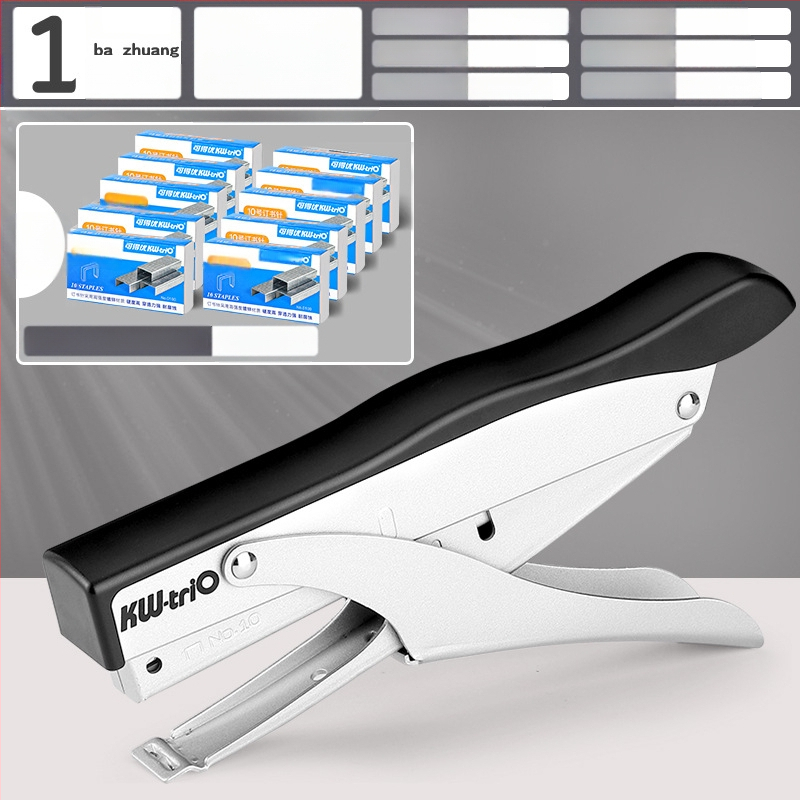 Tööjõudu säästev käeshoitav klammerdaja, multifunktsionaalne kommertsklammerdaja paksude raamatute jaoks, üliõpilasbüroo kasutamiseks, suur formaat, suur koduköitmine