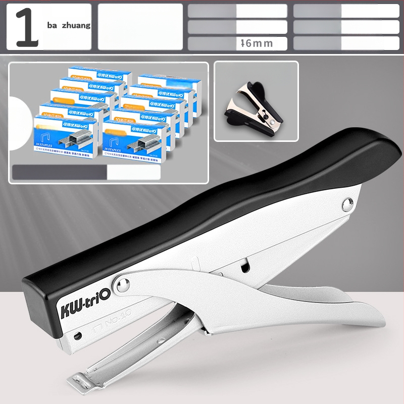 Tööjõudu säästev käeshoitav klammerdaja, multifunktsionaalne kommertsklammerdaja paksude raamatute jaoks, üliõpilasbüroo kasutamiseks, suur formaat, suur koduköitmine