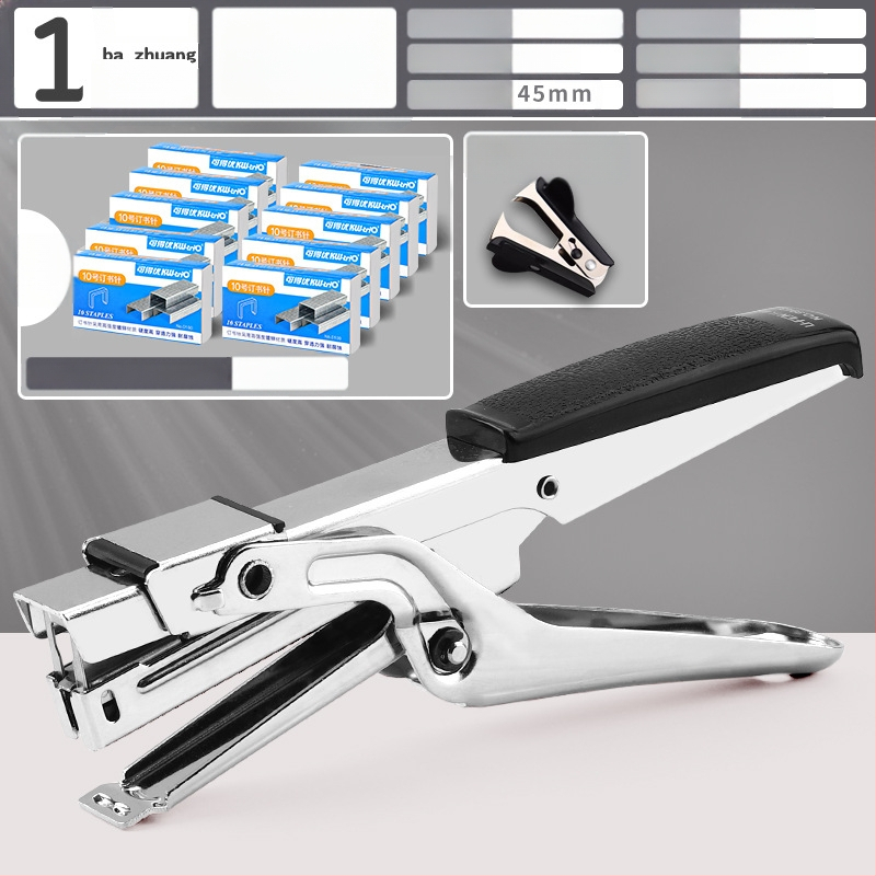 Tööjõudu säästev käeshoitav klammerdaja, multifunktsionaalne kommertsklammerdaja paksude raamatute jaoks, üliõpilasbüroo kasutamiseks, suur formaat, suur koduköitmine