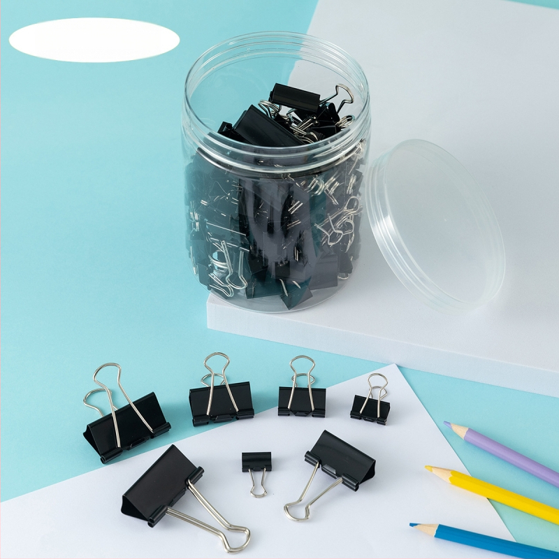 Tarpvalstybinis karšto išpardavimo kombinuotas kostiumas Kanceliarinės prekės Spalvotas ilgas uodegos segtukas Juodas „Dovetail“ segtukas Metalinis įrišimo bilietų segtukas Testinis sąvaržėlė