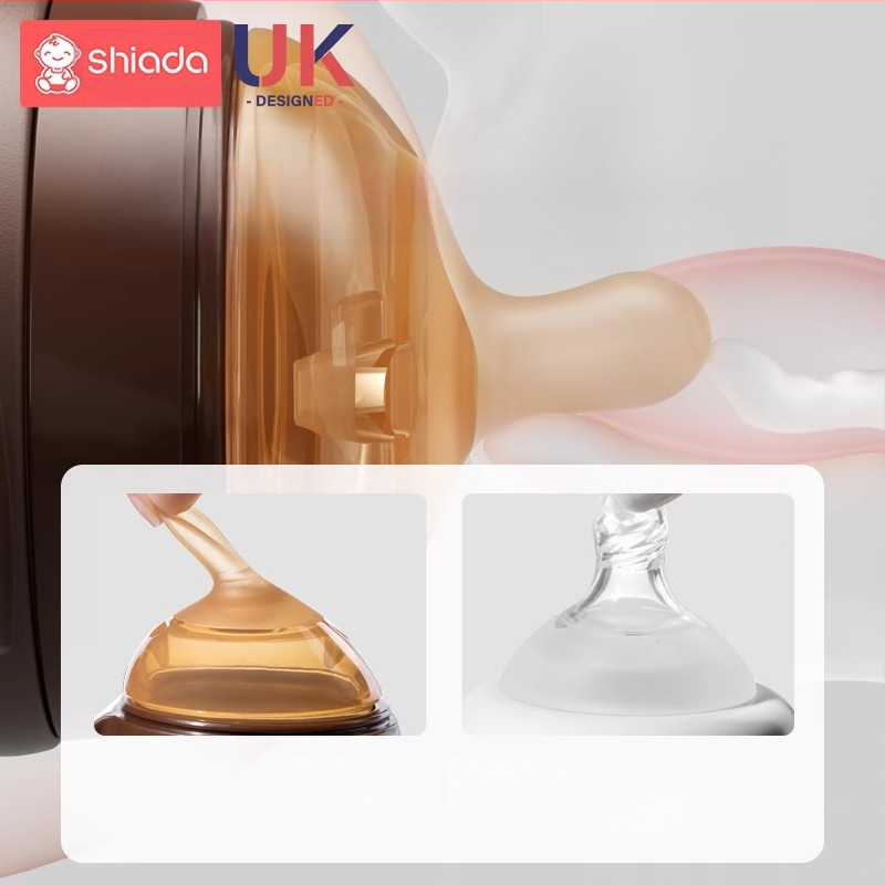 Silikoonist võõrutuspudel vastsündinutele, 6 kuud ja vanemad, rinnapiima kaarekujulise disainiga lutt