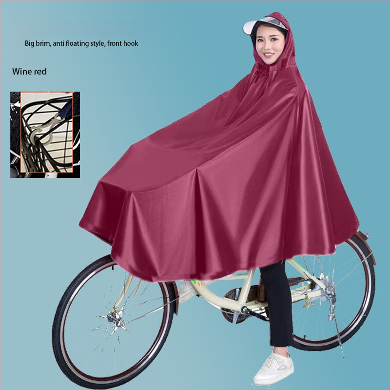 Jalgratta poncho vihmamantel elektriautole vihmakindel suurendatud ühe jalgrattaga akuga auto poncho meeste ja naiste täiskasvanute vihmamantel