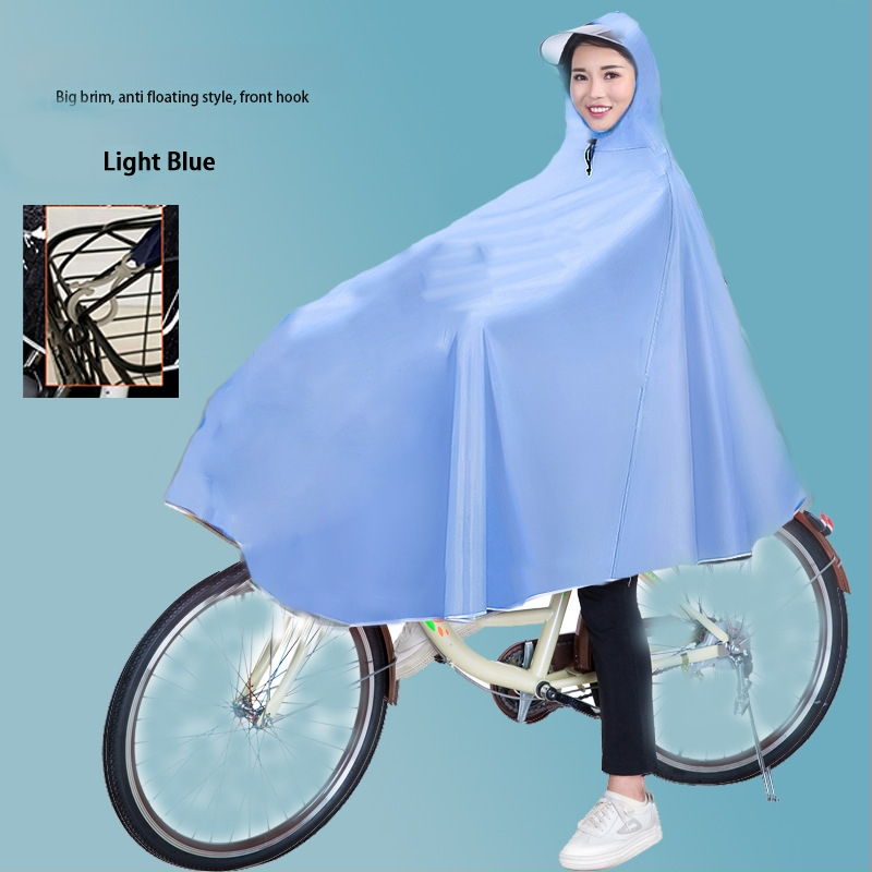 Jalgratta poncho vihmamantel elektriautole vihmakindel suurendatud ühe jalgrattaga akuga auto poncho meeste ja naiste täiskasvanute vihmamantel