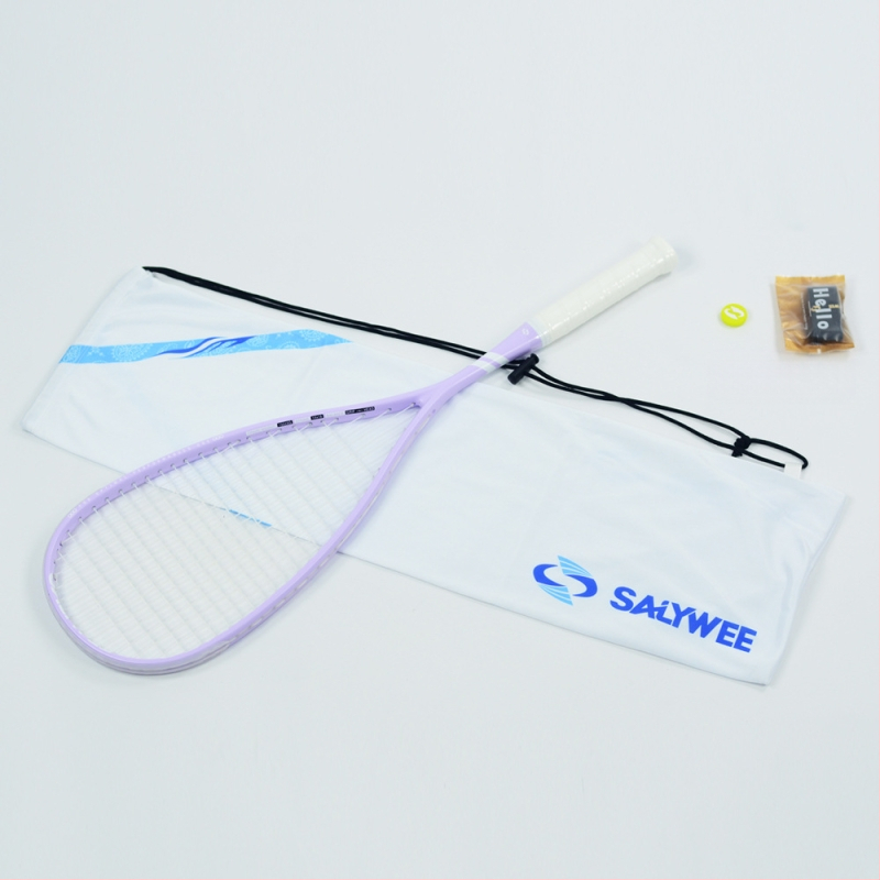 „Salywee“ patobulinta visiškai anglies pluošto profesionali skvošo raketė „Olivia 2.0“ integruota itin lengva 155 ± 5 g