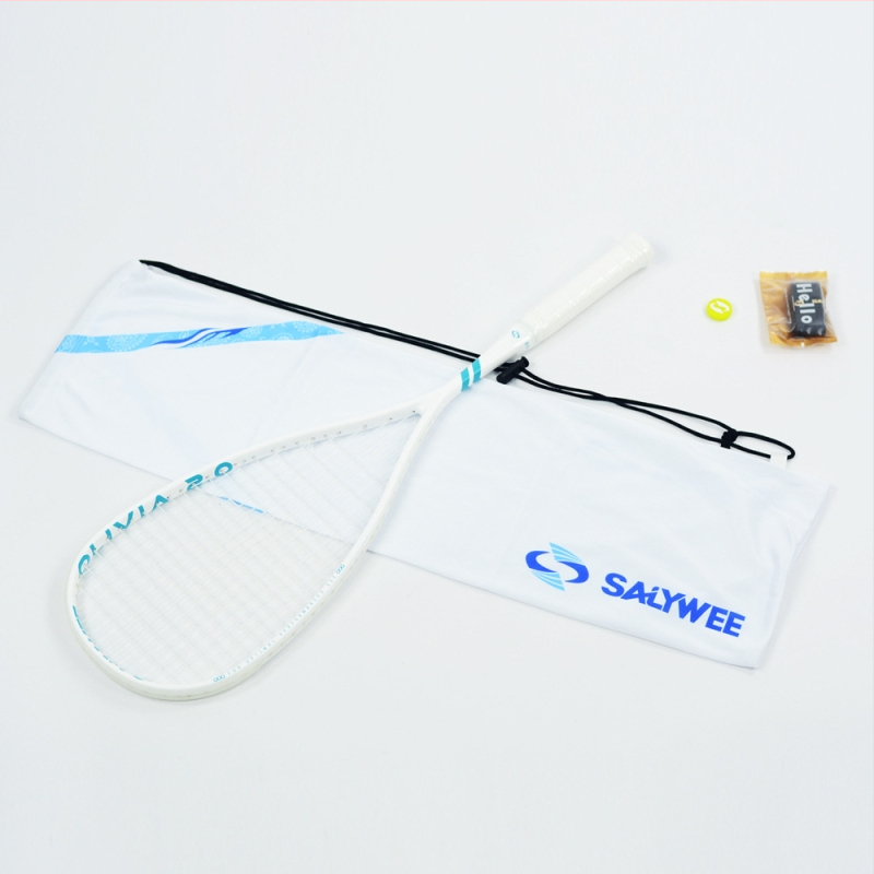 „Salywee“ patobulinta visiškai anglies pluošto profesionali skvošo raketė „Olivia 2.0“ integruota itin lengva 155 ± 5 g