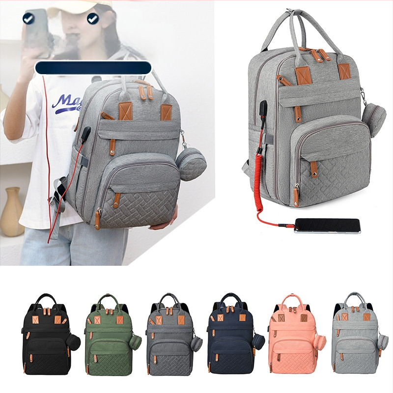 Piiriülene uus multifunktsionaalne kaasaskantav emmekott, Baoma seljakott, suure mahutavusega ema- ja beebikott uriinipadjaga