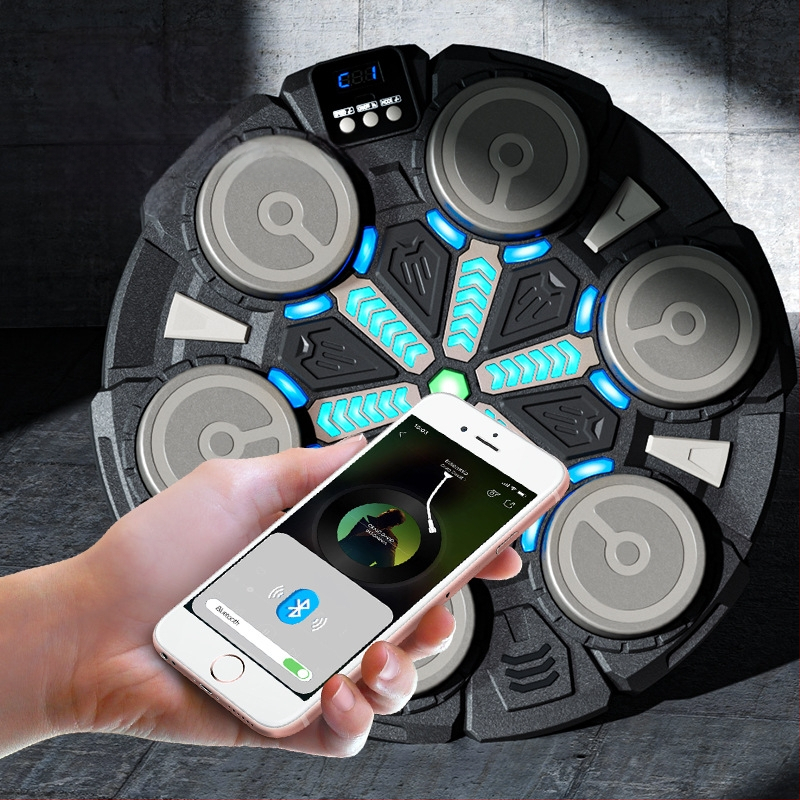 Rütmimuusika poksiseina sihtmärk Kodune laste poksitreener Dekompressiooniharjutus Nutikas Bluetooth-elektrooniline poksimasin