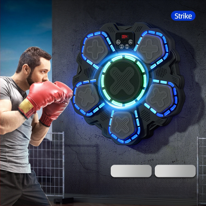 Rütmimuusika poksiseina sihtmärk Kodune laste poksitreener Dekompressiooniharjutus Nutikas Bluetooth-elektrooniline poksimasin