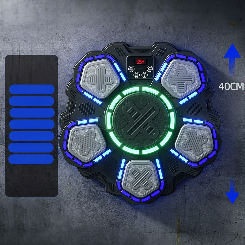 Rütmimuusika poksiseina sihtmärk Kodune laste poksitreener Dekompressiooniharjutus Nutikas Bluetooth-elektrooniline poksimasin