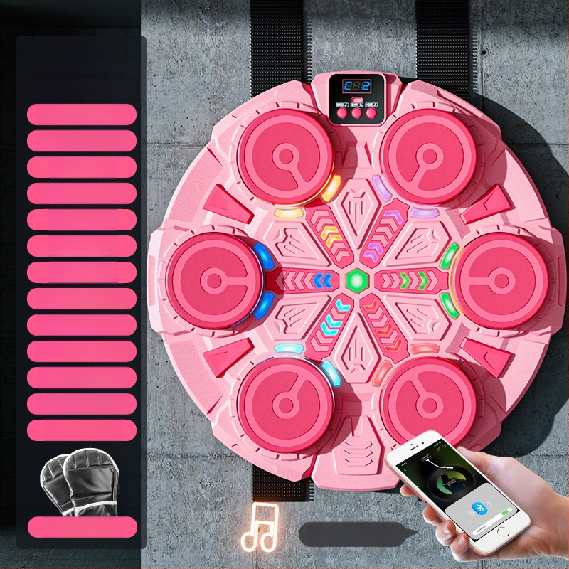 Rütmimuusika poksiseina sihtmärk Kodune laste poksitreener Dekompressiooniharjutus Nutikas Bluetooth-elektrooniline poksimasin