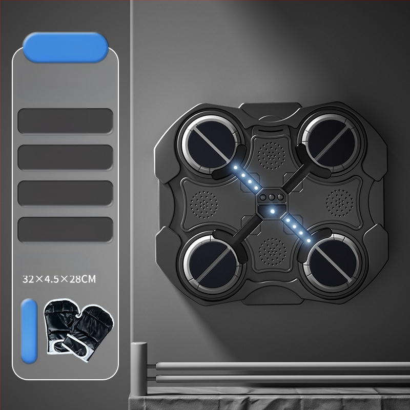 Rütmimuusika poksiseina sihtmärk Kodune laste poksitreener Dekompressiooniharjutus Nutikas Bluetooth-elektrooniline poksimasin