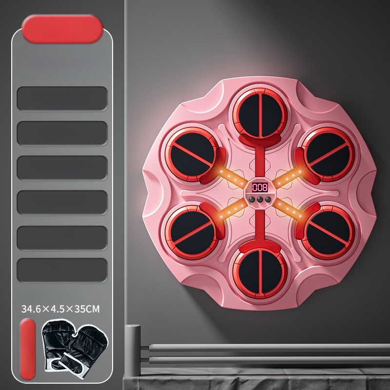 Rütmimuusika poksiseina sihtmärk Kodune laste poksitreener Dekompressiooniharjutus Nutikas Bluetooth-elektrooniline poksimasin