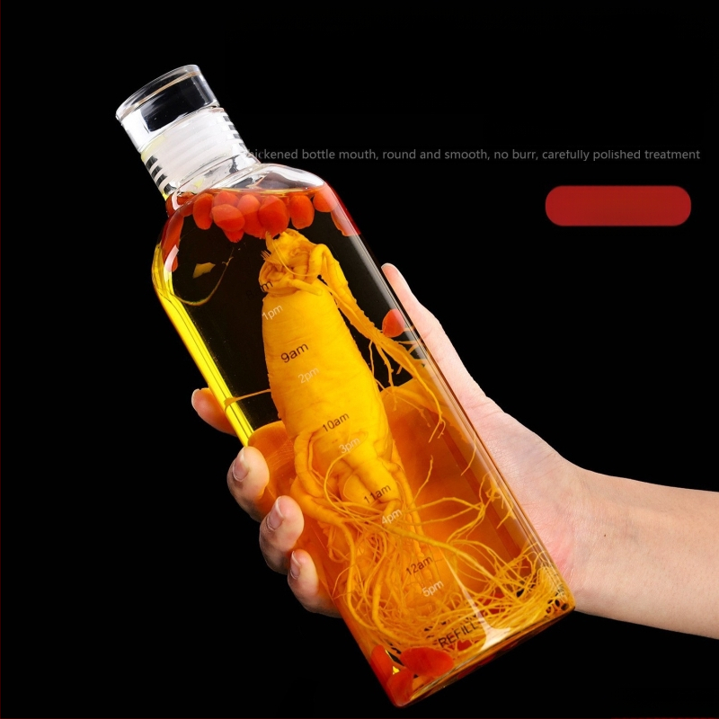 Žolelių vaistų sandarus vyno butelis sutirštintas saugojimas 21 butelis vyno ir ženšenio stikliniam buteliui mirkyti