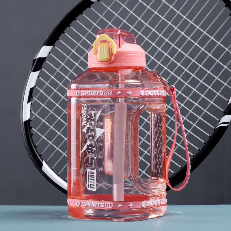 Vyriškas fitneso „Ton-Ton“ kibirinis vandens puodelis, aukštai temperatūrai atsparus virdulys, didelės talpos puodelis, vasarinis moteriškas, išvaizdus sportinis vandens puodelis