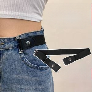 Aukščiausios klasės tingių džinsų diržas moterims, juosmens įtempimo įrankis, juosmens įtempimas, vientisas paprastas elastingas elastinis diržas