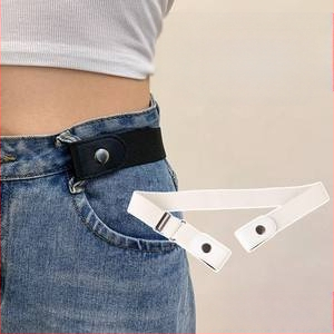 Aukščiausios klasės tingių džinsų diržas moterims, juosmens įtempimo įrankis, juosmens įtempimas, vientisas paprastas elastingas elastinis diržas