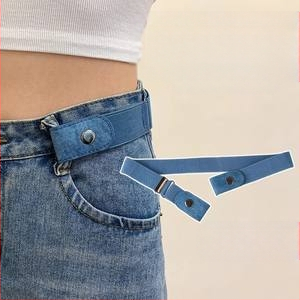 Aukščiausios klasės tingių džinsų diržas moterims, juosmens įtempimo įrankis, juosmens įtempimas, vientisas paprastas elastingas elastinis diržas