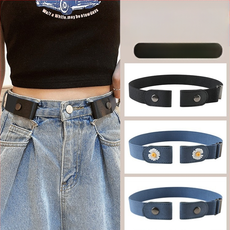 Aukščiausios klasės tingių džinsų diržas moterims, juosmens įtempimo įrankis, juosmens įtempimas, vientisas paprastas elastingas elastinis diržas