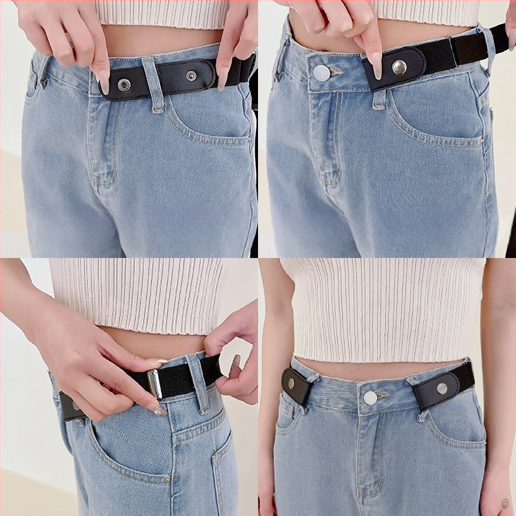 Aukščiausios klasės tingių džinsų diržas moterims, juosmens įtempimo įrankis, juosmens įtempimas, vientisas paprastas elastingas elastinis diržas