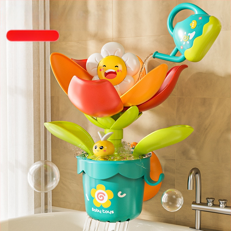 Bērnu ūdens ziedēšanas vannas rotaļlietas mazuļiem, dušas ūdens strūkla, mazuļi, zēni un meitenes, spēlējas ar ūdeni, mazi, vairumtirdzniecība