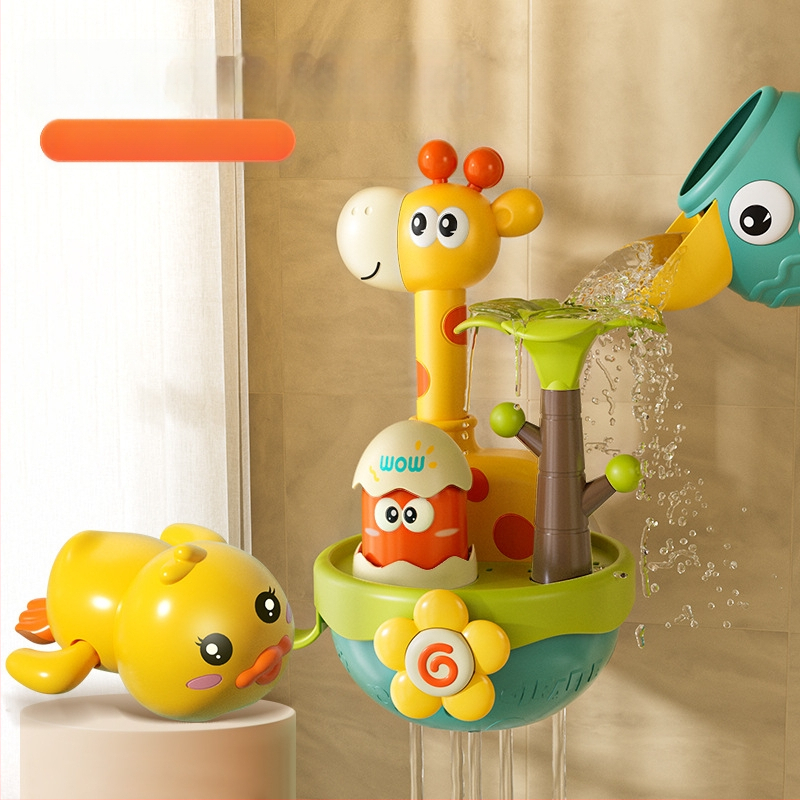 Bērnu ūdens ziedēšanas vannas rotaļlietas mazuļiem, dušas ūdens strūkla, mazuļi, zēni un meitenes, spēlējas ar ūdeni, mazi, vairumtirdzniecība