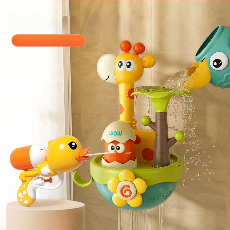 Bērnu ūdens ziedēšanas vannas rotaļlietas mazuļiem, dušas ūdens strūkla, mazuļi, zēni un meitenes, spēlējas ar ūdeni, mazi, vairumtirdzniecība