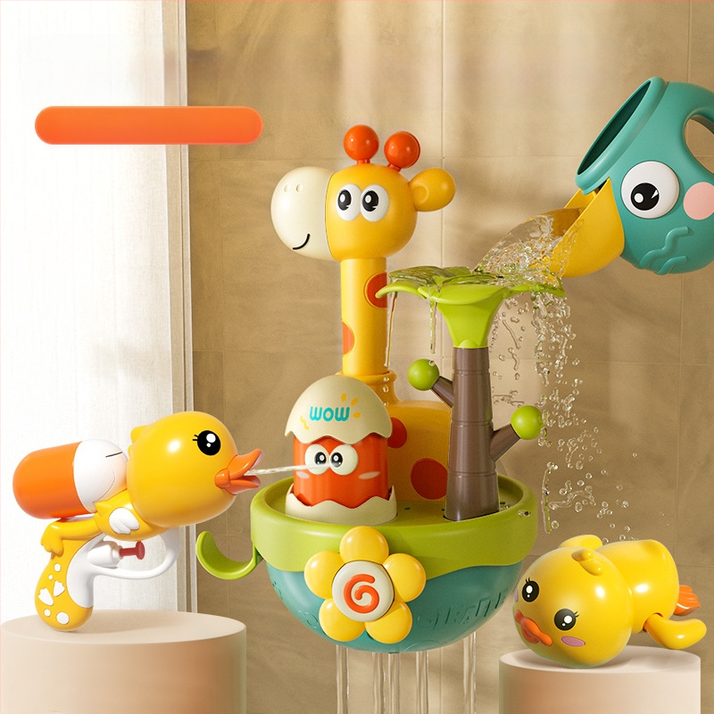 Bērnu ūdens ziedēšanas vannas rotaļlietas mazuļiem, dušas ūdens strūkla, mazuļi, zēni un meitenes, spēlējas ar ūdeni, mazi, vairumtirdzniecība