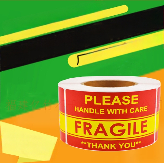 Amazoni ja Ebay piiriüleste enimmüüdud toodete logistika hoiatussiltide kleebised. Palun käsitsege habrasid kleebiseid ettevaatlikult.