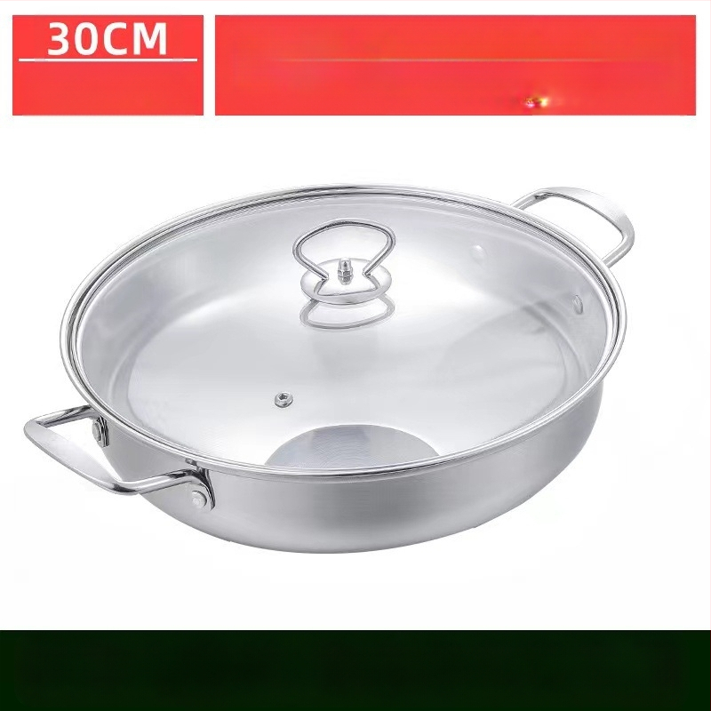 Specialus sriubos puodas indukcinei viryklei, komercinis įgaubtas nerūdijančio plieno garintuvas, sriubos puodas, buitinis įgaubtas karšto puodo su magnetiniu apvaliu dugnu puodas