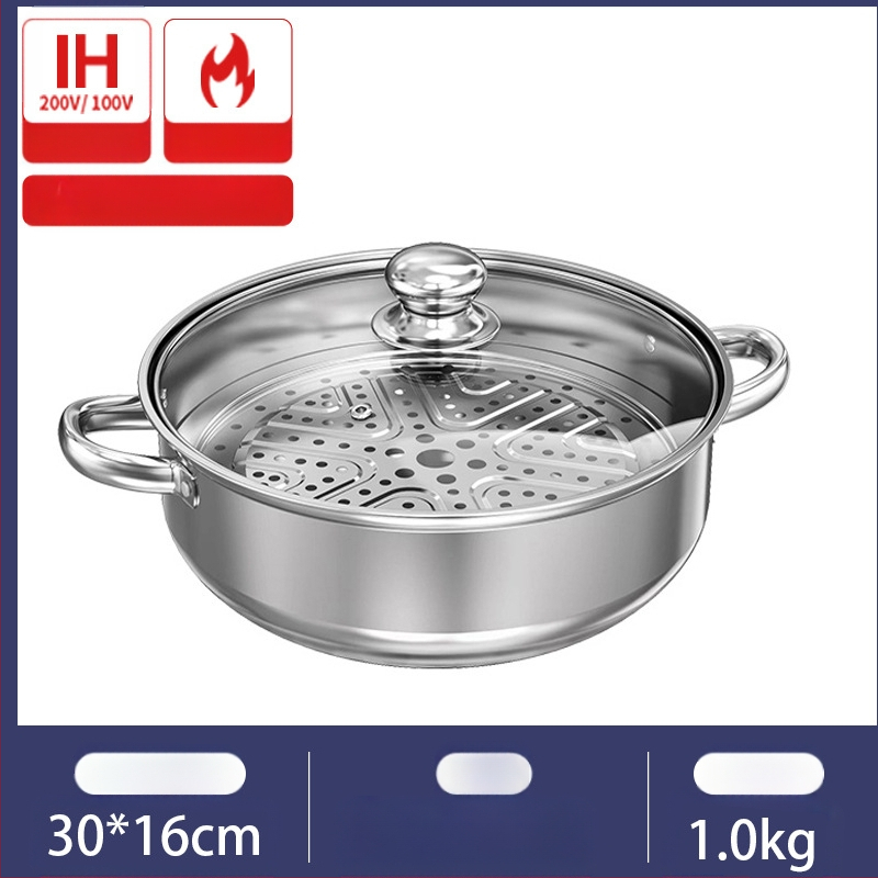 Specialus sriubos puodas indukcinei viryklei, komercinis įgaubtas nerūdijančio plieno garintuvas, sriubos puodas, buitinis įgaubtas karšto puodo su magnetiniu apvaliu dugnu puodas