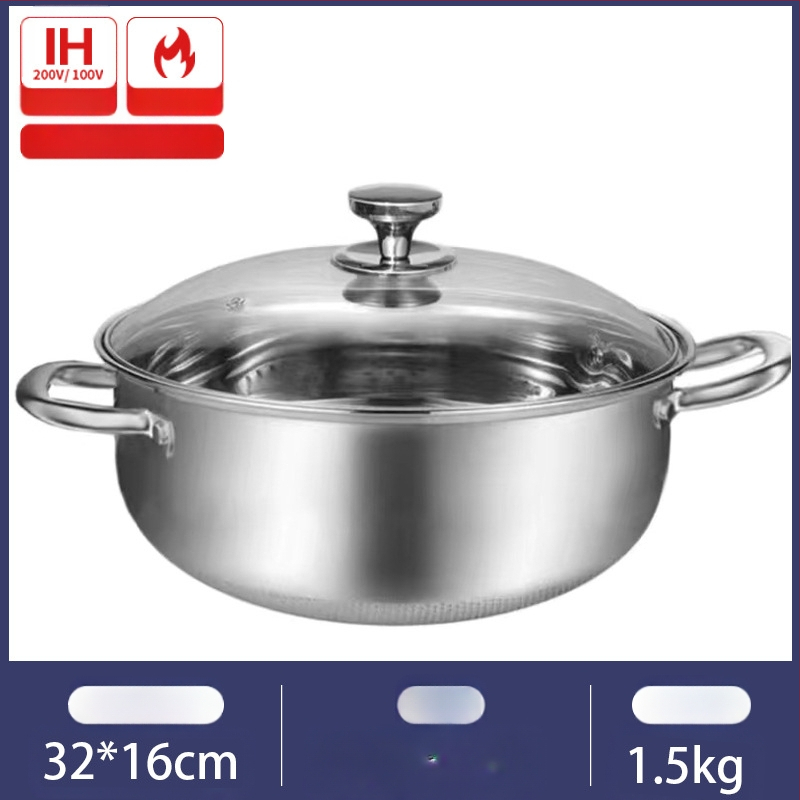 Specialus sriubos puodas indukcinei viryklei, komercinis įgaubtas nerūdijančio plieno garintuvas, sriubos puodas, buitinis įgaubtas karšto puodo su magnetiniu apvaliu dugnu puodas