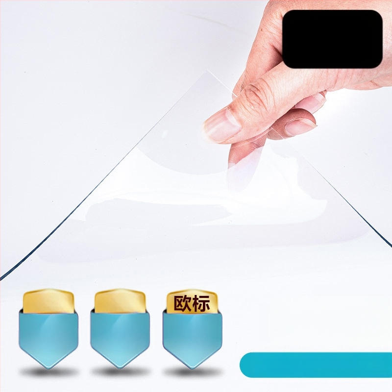 Veekindel ja õlikindel pesukindel läbipaistev paks kohvilaua alus, laua kaitsekile, pehmest plastist klaasist laudlina