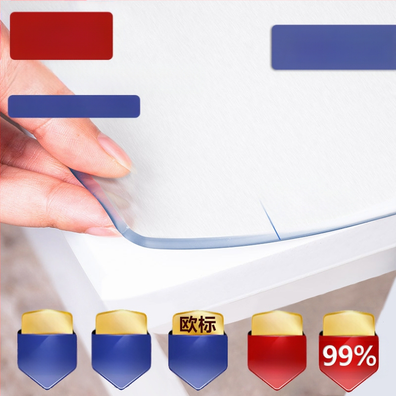 Veekindel ja õlikindel pesukindel läbipaistev paks kohvilaua alus, laua kaitsekile, pehmest plastist klaasist laudlina