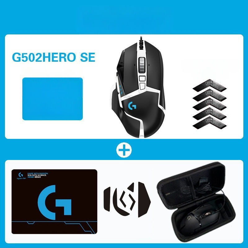 Logitech G502HERO Žičani miš za igre Master se Električni natjecateljski mehanički protuteža jedenje piletine cf makro programiranje raspakiranje