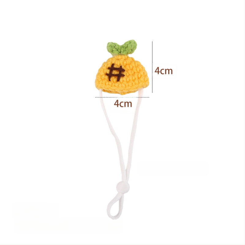 Mini merisea mütsi fotorekvisiidid, käsitööna valminud armas meekott, Cyruse müts, kuldse karu kootud hamstri müts