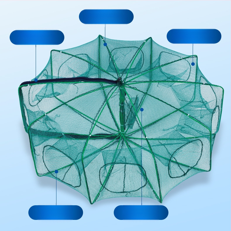 Kokkupandav krevetipüügivõrk, ainult sisse ja välja, angerjapüügivõrk, homaarivõrk, krevetivõrk, kalavõrk, krabipüügivõrk