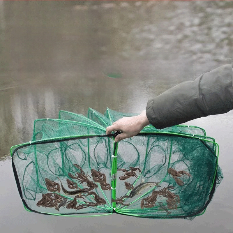Kokkupandav krevetipüügivõrk, ainult sisse ja välja, angerjapüügivõrk, homaarivõrk, krevetivõrk, kalavõrk, krabipüügivõrk