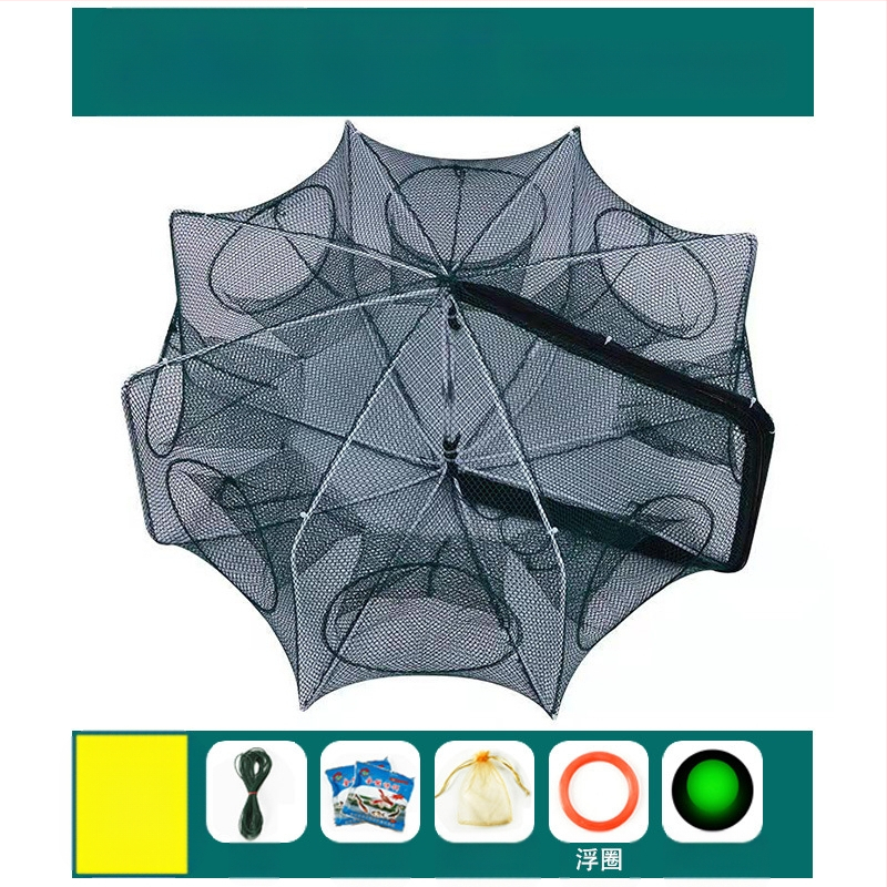 Kokkupandav krevetipüügivõrk, ainult sisse ja välja, angerjapüügivõrk, homaarivõrk, krevetivõrk, kalavõrk, krabipüügivõrk