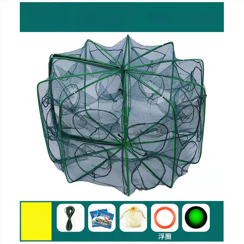 Kokkupandav krevetipüügivõrk, ainult sisse ja välja, angerjapüügivõrk, homaarivõrk, krevetivõrk, kalavõrk, krabipüügivõrk