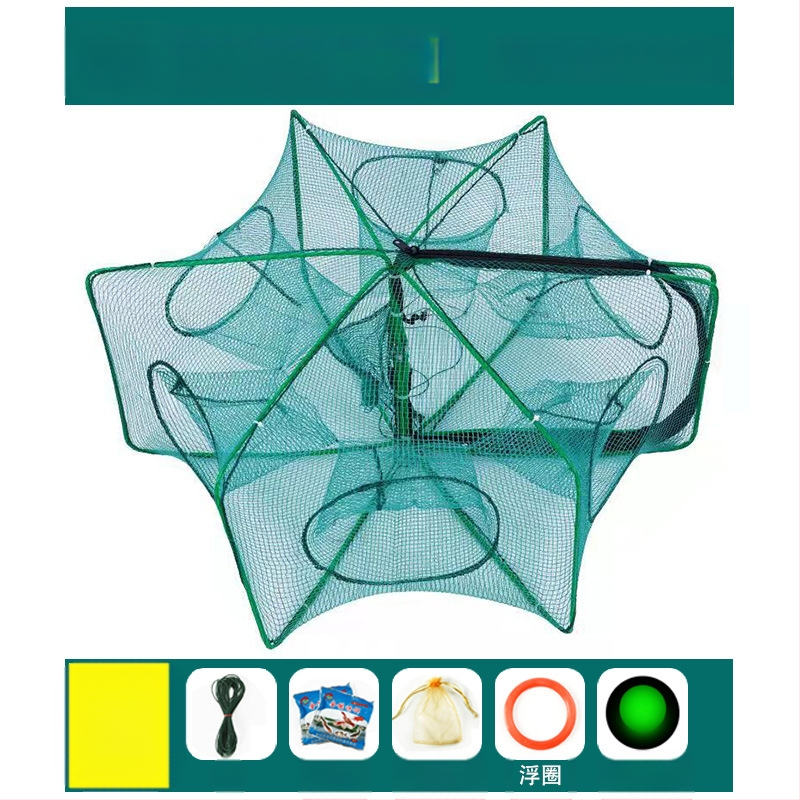 Kokkupandav krevetipüügivõrk, ainult sisse ja välja, angerjapüügivõrk, homaarivõrk, krevetivõrk, kalavõrk, krabipüügivõrk