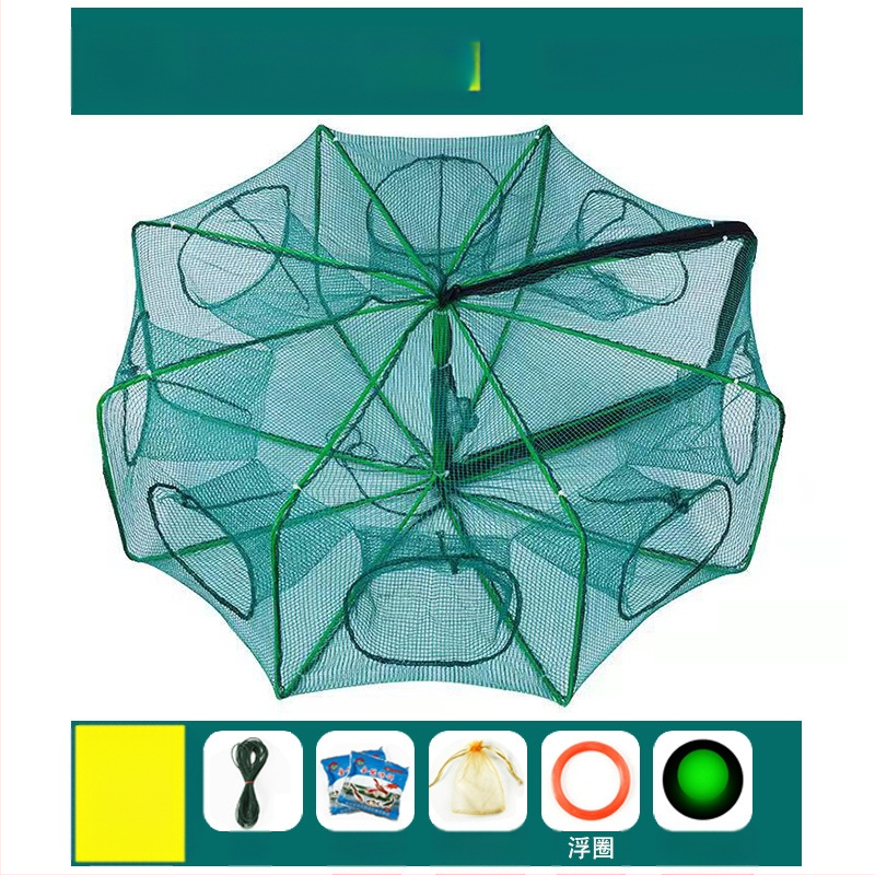 Kokkupandav krevetipüügivõrk, ainult sisse ja välja, angerjapüügivõrk, homaarivõrk, krevetivõrk, kalavõrk, krabipüügivõrk