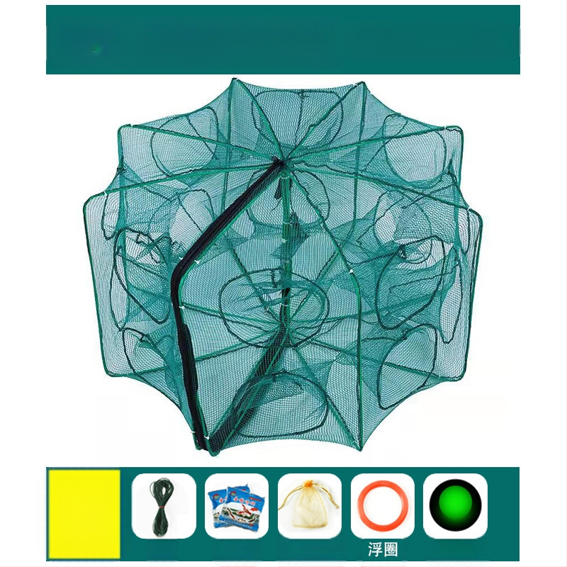 Kokkupandav krevetipüügivõrk, ainult sisse ja välja, angerjapüügivõrk, homaarivõrk, krevetivõrk, kalavõrk, krabipüügivõrk