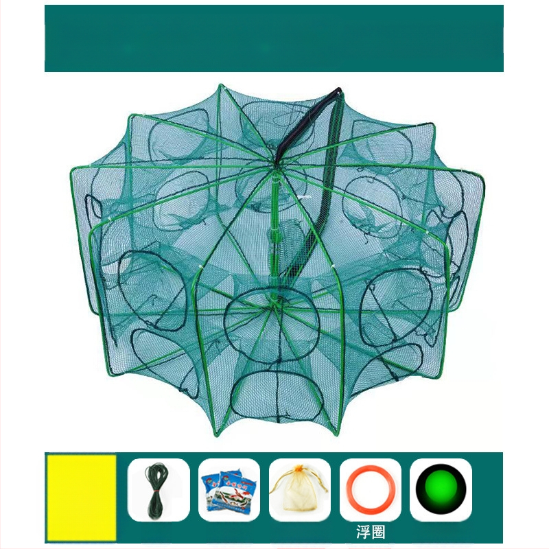 Kokkupandav krevetipüügivõrk, ainult sisse ja välja, angerjapüügivõrk, homaarivõrk, krevetivõrk, kalavõrk, krabipüügivõrk