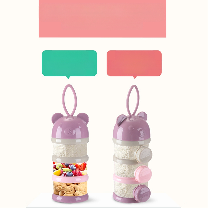 Kūdikių pieno miltelių dėžutė, nešiojama, maisto papildas, kūdikių pakuotė, maža ryžių miltelių dėžutė, sandari pieno miltelių laikymo talpykla