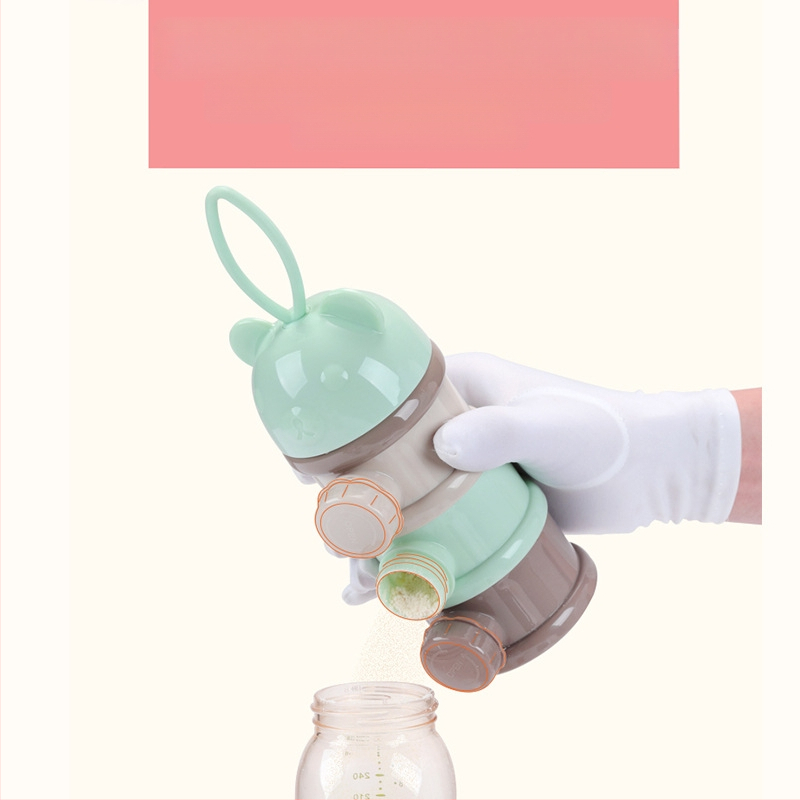 Kūdikių pieno miltelių dėžutė, nešiojama, maisto papildas, kūdikių pakuotė, maža ryžių miltelių dėžutė, sandari pieno miltelių laikymo talpykla