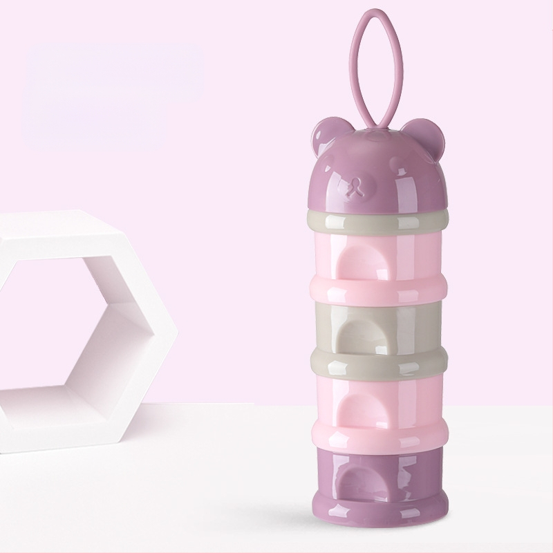 Kūdikių pieno miltelių dėžutė, nešiojama, maisto papildas, kūdikių pakuotė, maža ryžių miltelių dėžutė, sandari pieno miltelių laikymo talpykla