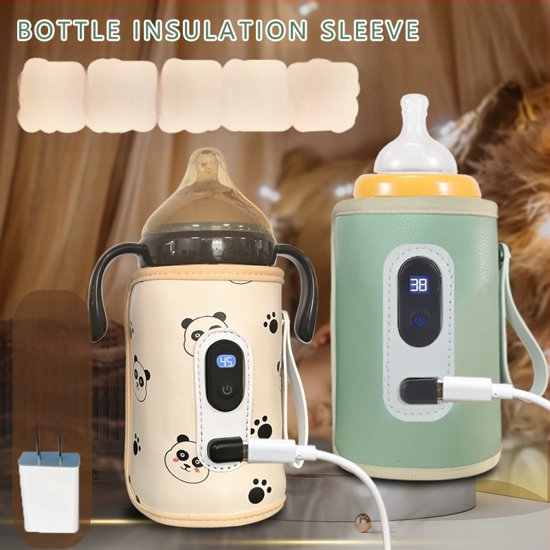 Bērnu pudeles termosa komplekts bērniem Universāls āra pārnēsājams termostatisks piena sildītājs USB bērnu mājas apkures komplekts pārrobežu