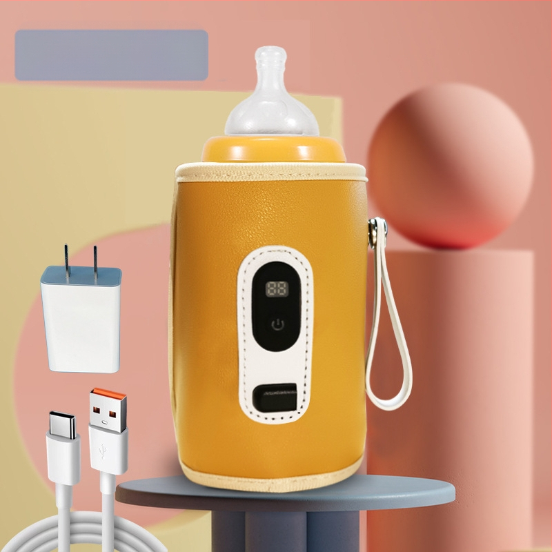 Bērnu pudeles termosa komplekts bērniem Universāls āra pārnēsājams termostatisks piena sildītājs USB bērnu mājas apkures komplekts pārrobežu
