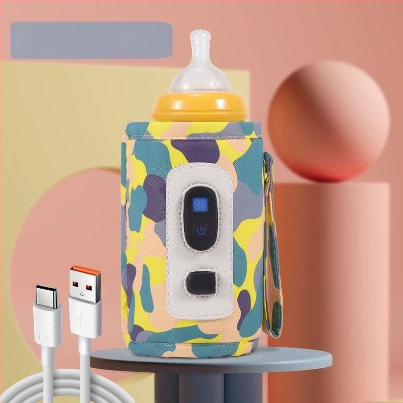 Bērnu pudeles termosa komplekts bērniem Universāls āra pārnēsājams termostatisks piena sildītājs USB bērnu mājas apkures komplekts pārrobežu